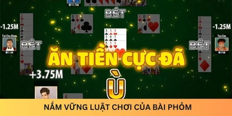 Nắm luật đánh phỏm và đọc vị bài đối thủ là mẹo hay để ăn tiền lớn